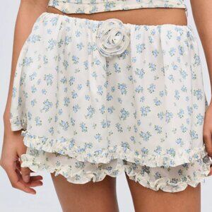 For Love & Lemons Chateau Mini Skirt